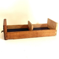 Antique Library Bureau Oak 2-Drawer Card Catalog File Cabinet Recipe Box GVC