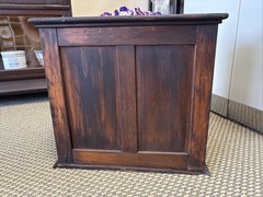 Antique Wooden Cabinet Letter Check File Drawers Industrial Register Desk Cubby