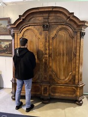 Impressive And Monumental Baroque Cabinet Around 1750, Walnut