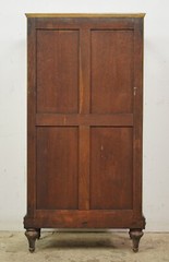 Vintage European Brass & Glass Vitrine Display Cabinet