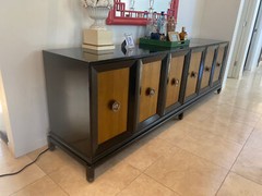 Renzo Rutili forJohnson Furniture 1950s Hollywood Regency Credenza