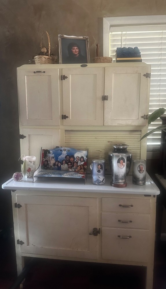 old vintage Hoosier cabinet