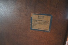 Antique Kuchins Oak Arts & Crafts Drybar Console China Cabinet Cupboard Hutch