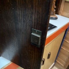 Large Antique Oak Smokers Cabinet. in vgc for age with working lock and key
