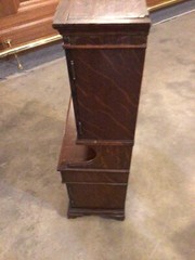 Antique Child’s Hutch / Cupboard With Glass Doors And Mirror
