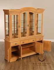 Hespeler Furniture Light Oak Illuminated China Cabinet