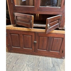 Antique Built-In Cabinet with Glass Display – 84 H x 65”