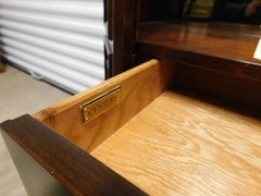 Century Furniture Tall 85″ Wood & Glass Framed Display/Storage Cabinet (2 Avail)
