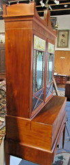 ANTIQUE AMERICAN FEDERAL SALEM 3 PART SECRETARY INLAID MAHOGANY CIRCA 1800’s