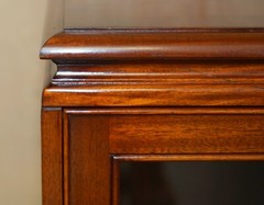 ORIENTAL CHINESE STYLE TEAK SIDE TABLE SIZED CABINET FOR MEDIA BOX STORAGE