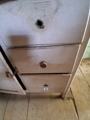 Vintage Farmhouse Hoosier Cabinet with Flour Sifter