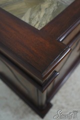 L72633: MAITLAND SMITH Mahogany Stone Top Console Cabinet