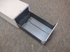 Vintage Cole Steel Index Card File Cabinet, Single Drawer, Industrial Equipment