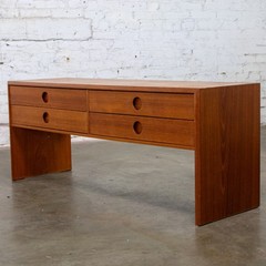 Vintage Scandinavian Modern Teak Low Chest or Bench Style of Kai Kristiansen