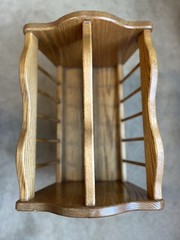 Mid Century Solid Oak Magazine Racked Great Condition Wood Double Sided
