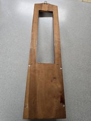 Antique Hanging Wooden Shelf With 2 Small Drawers