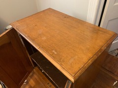 Antique Solid Cherry TV Cabinet – 1960s – 32 1/2” x 36” h x 20″ – vintage