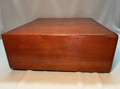 Antique Wood 2 Drawer Index Card Cabinet Recipe File Library Cabinet Dovetails
