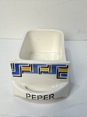 Dutch Delft Peper Spice Cabinet Labeled Drawer Antique Item Damaged With Chips