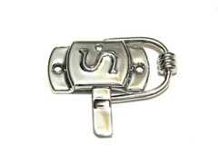 Sellers Kitchen Cabinet Latch “S” Type Right Side Door Nickel Plated