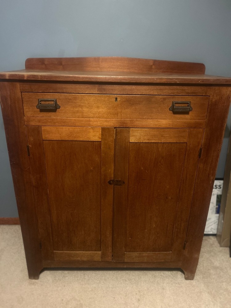 BEAUTIFUL Patina Antique Primitive Solid Walnut Jelly Cabinet Philadelphia