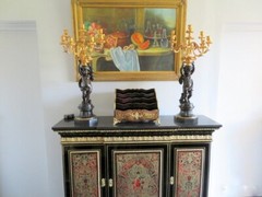 Impressive french credenza Louis IV in marquetry Boulle 19th Napoléon III period