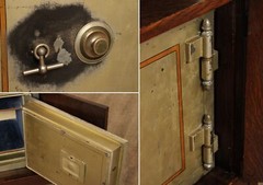 Antique Gustav Stickley Mission Oak Safe Cabinet