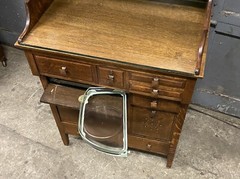 VICTORIAN OAK DENTAL MEDICAL CABINET, W.D. ALLISON CO.