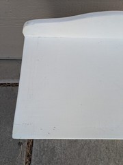 Vintage Victorian Shabby Chic White Painted Dry Sink Cabinet Wash Stand Table W6