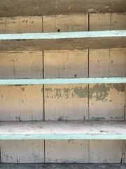 Antique Primitive Painted Shelf Cabinet Cupboard Pantry Country Kitchen 2 Piece
