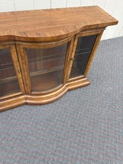 67663 American of Martinsville Serpentine Buffet with Glass Doors