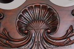 72489/91: Pair HENKEL HARRIS Chippendale Mahogany Corner Cabinets