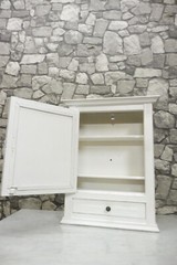 Antique Wooden French Bathroom Cabinet Wall Cabinet Shabby Chic White