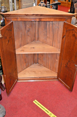 Large (100cm) Antique 19th Century Sheraton Style Hanging Cupboard,c1870