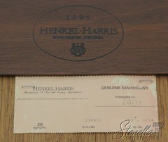 L55667: HENKEL HARRIS #2368 Mahogany 4 Door Breakfront