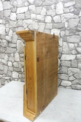 Antique Wooden Wall Cabinet Corner Cabinet Bathroom Cabinet Barock 1850