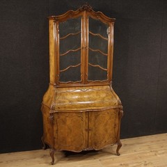 Trumeau wood furniture living room cabinet vitrine 20th century antique style