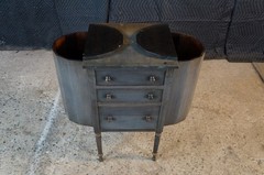 Antique Grand Rapids Furniture Shops Martha Washington Mahogany Sewing Cabinet