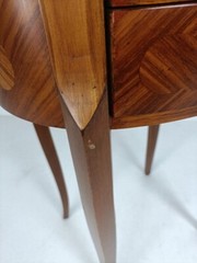 Gorgeous Marquetry Inlay Chest of Drawers Dresser Cabinet Wood Italian End Table