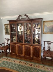 COUNCILL CRAFTSMEN Inlaid Mahogany Breakfront China Cabinet (EXC.)