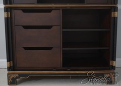 70937: EJ VICTOR Chinoiserie Eglomise Mirror Door Bar Cabinet