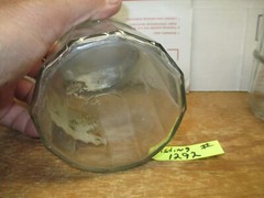 HOOSIER CABINET ORIGINAL TEA SPICE JAR GLASS LOT # 1292
