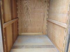 Antique Oak Post Office Cabinet,