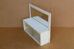 Vintage Furniture Wooden Medical Box First Aid Chest Cupboard with Tag 1984