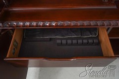 61013: BAKER Chippendale Mahogany 3 Door China Breakfront