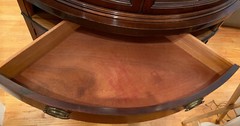 Pair of Drexel New Travis Court Mahogany Corner China Cabinets 1954…#1 &￼2