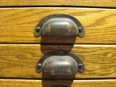 Vintage Hamilton wood 20 drawer flat file map cabinet 45.5″ x 34.5″ x 65″ high