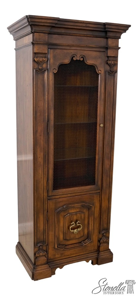 69912: JOHN WIDDICOMB Continental Style Mesh Door Display Cabinet