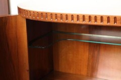 Paolo Buffa Unique Marquetry Liquor Cabinet by Serafino Arrighi, Italy, 1955
