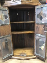 Vintage Antique Wall Display/Spice Wood Cabinet